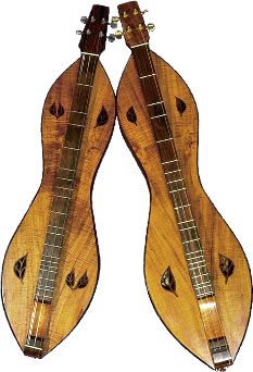 Two Koa wood Dulcimers